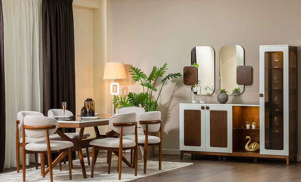 Fox dining room with 6 chairs