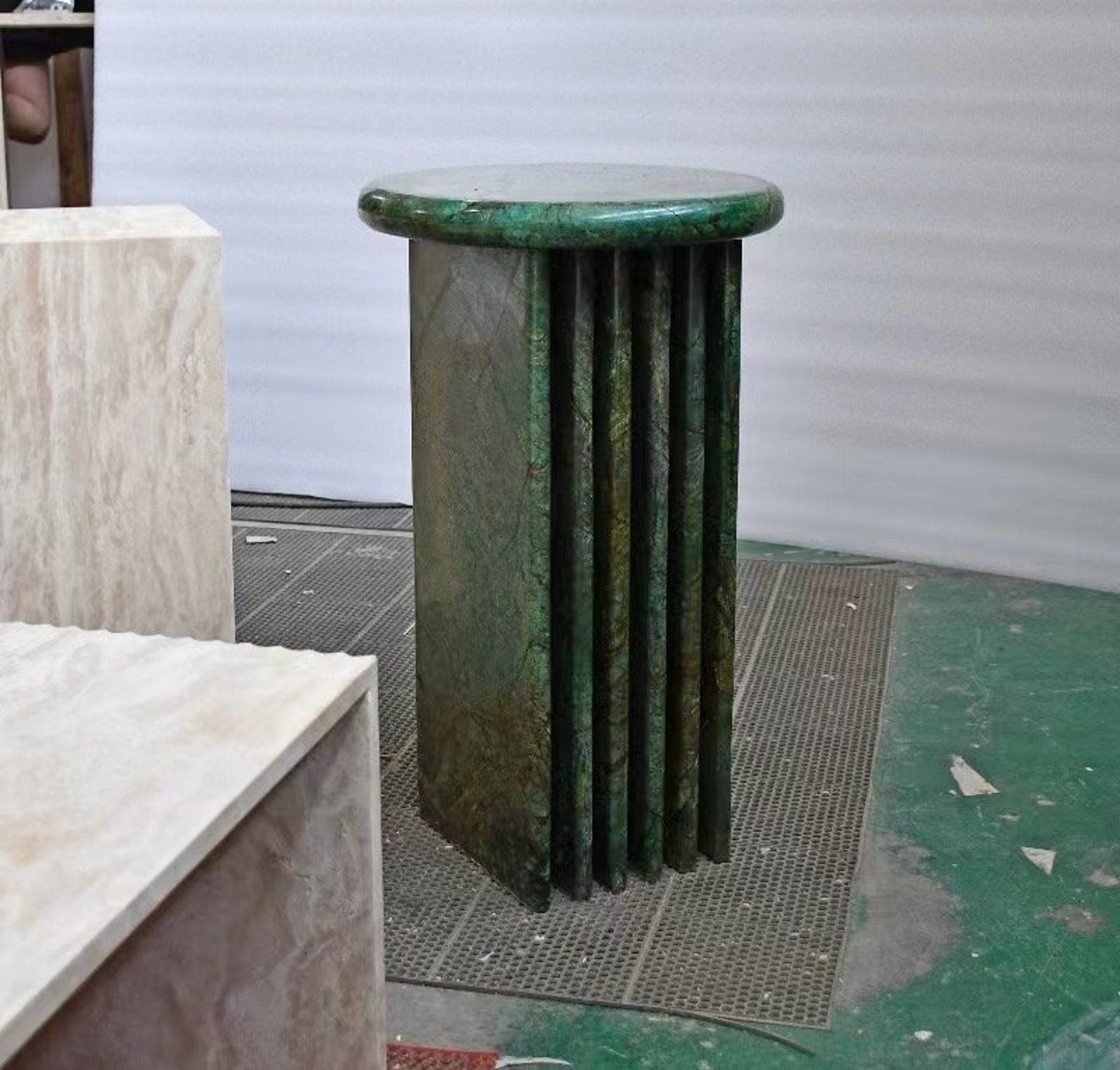 Modern natural marble side table