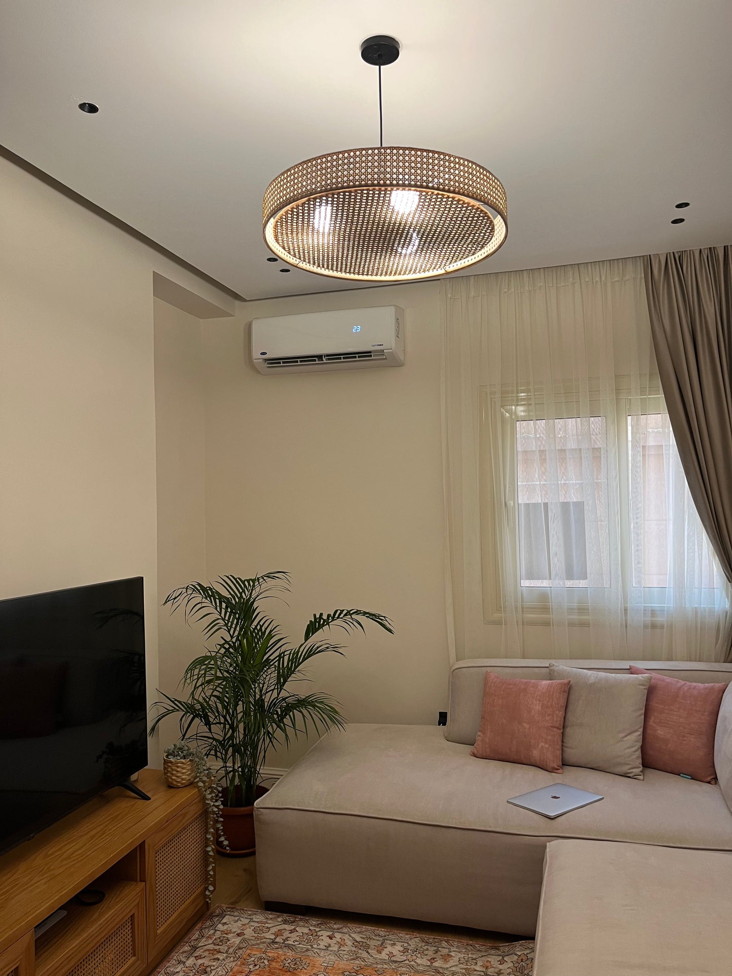 Rattan Chandelier