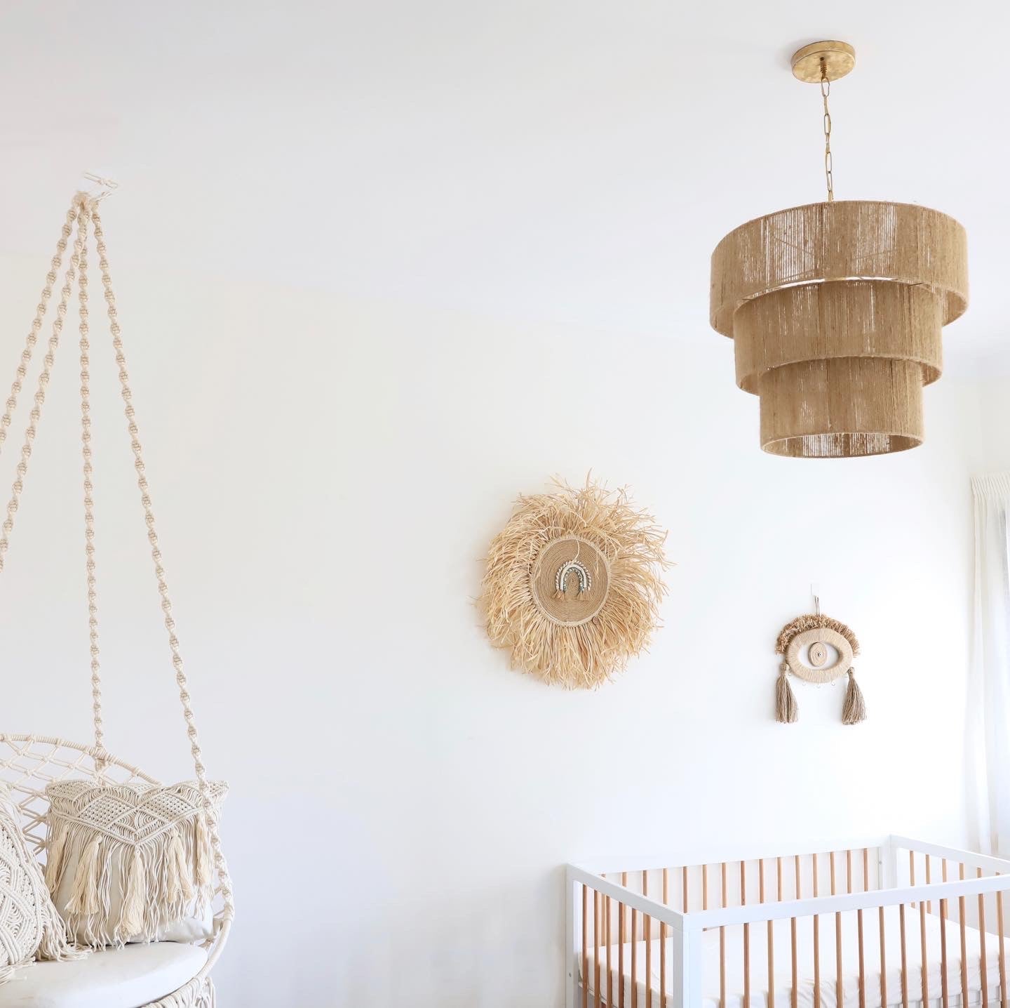 Triple Jute Chandelier