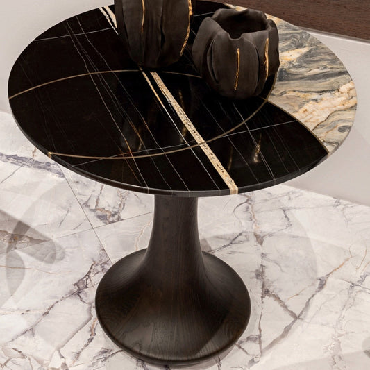 Sarin Sculptural Low Side Table
