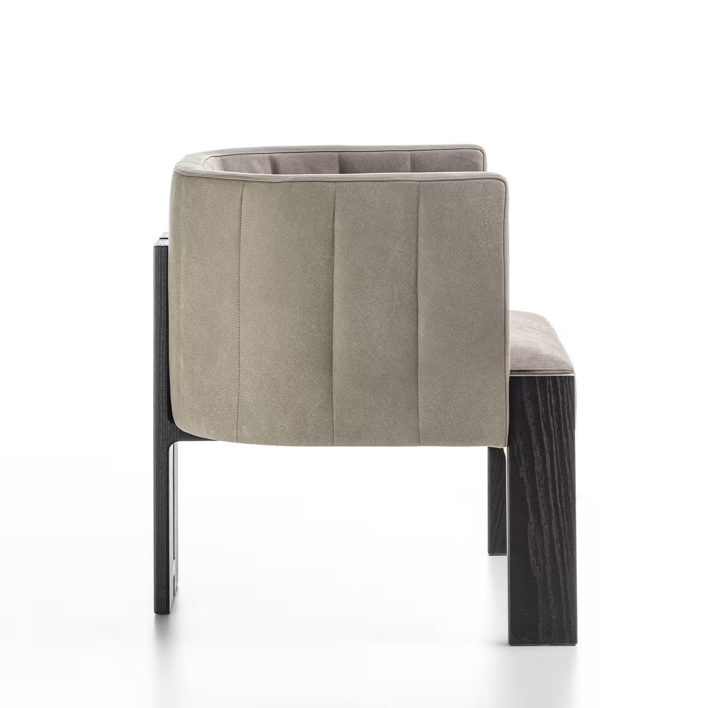 Tofane taupe and black armchair