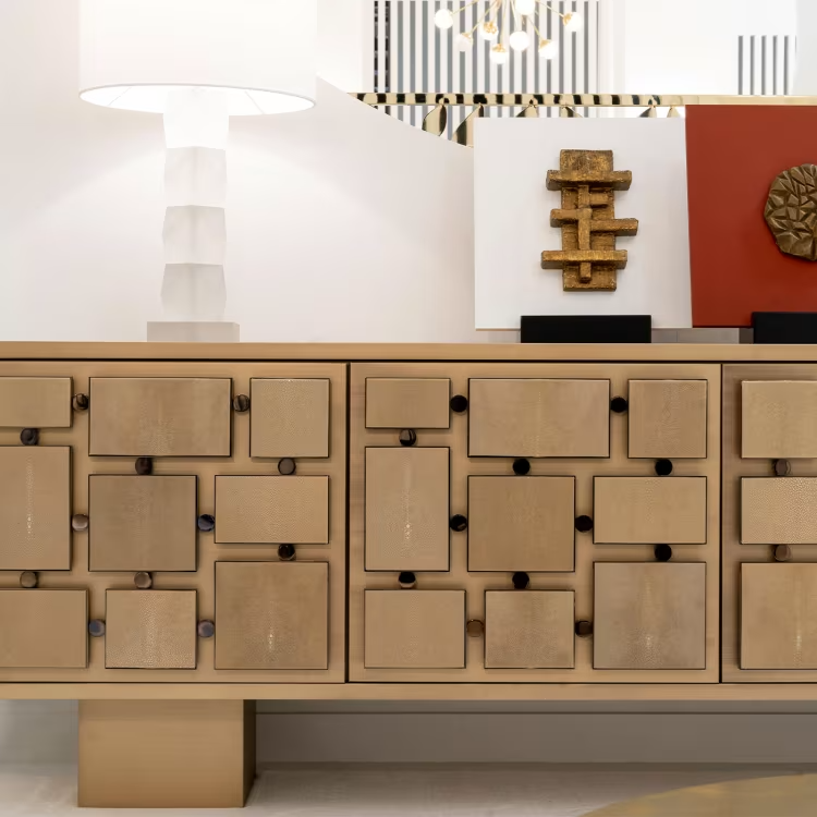 Sideboard with ray skin