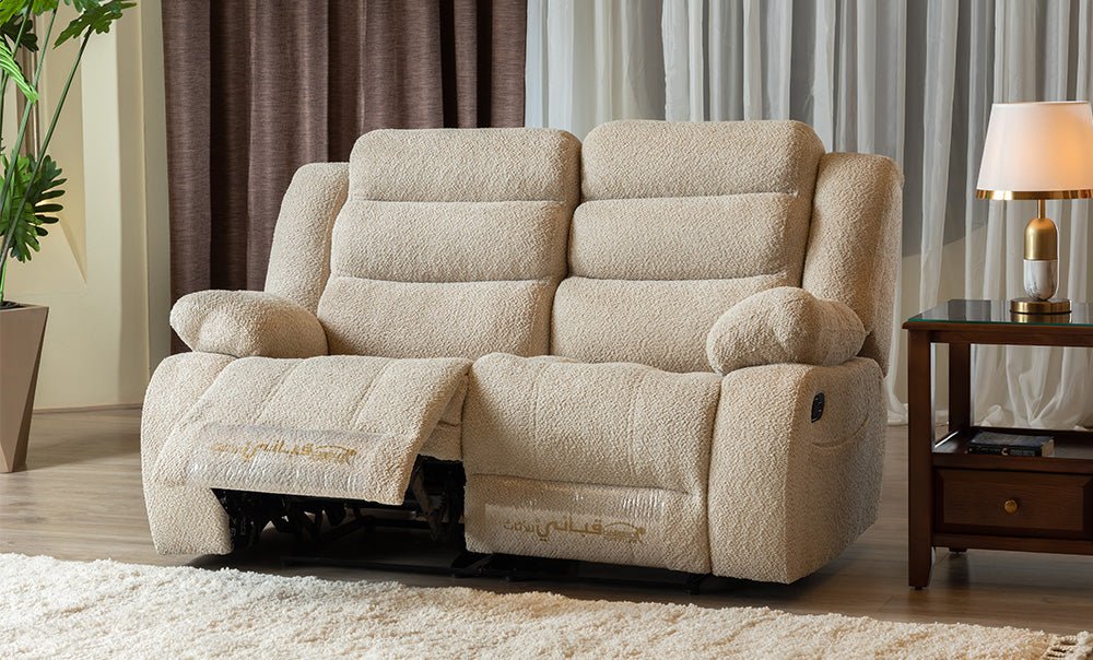 Double recliner kraft sofa