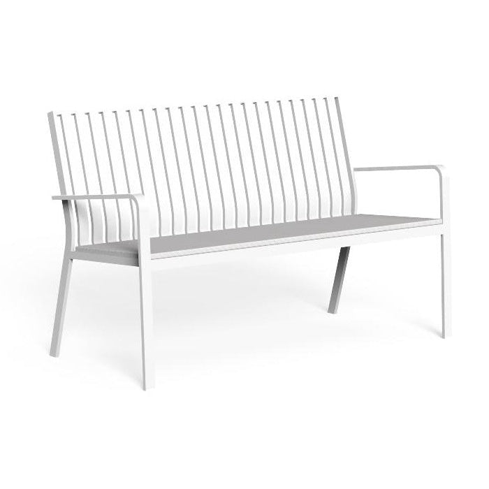 White Metallic Outdoor Ottomans