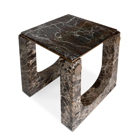 Modern Table with Marble Touch