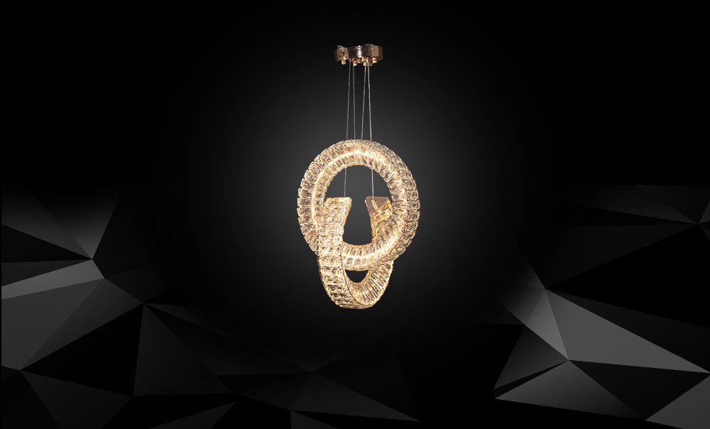 LM - 9960/400+400-C - CRYSTAL LED PENDANT