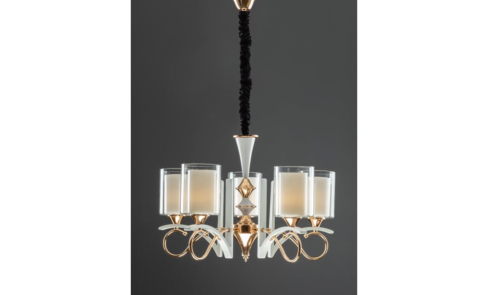 LM7619/5 - FGD+WT Chandelier