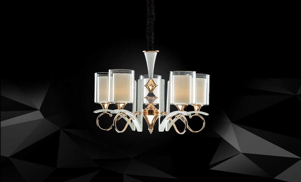 LM7619/5 - FGD+WT Chandelier