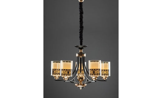 LM80007/5 - BK+FGD Chandelier