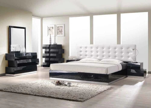 Black Lacquer Milan Bedroom