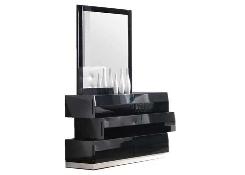 Black Lacquer Milan Bedroom