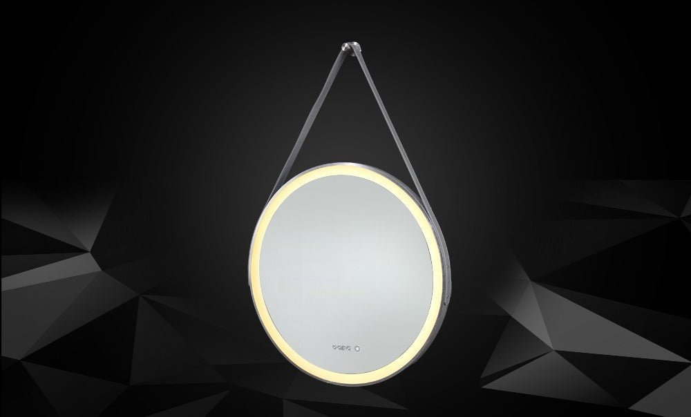 LED mirror DigitaL 003/600 SILVER rounded rope