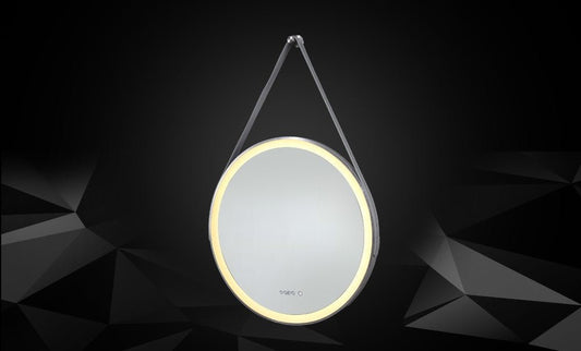 LED mirror DigitaL 003/600 SILVER rounded rope