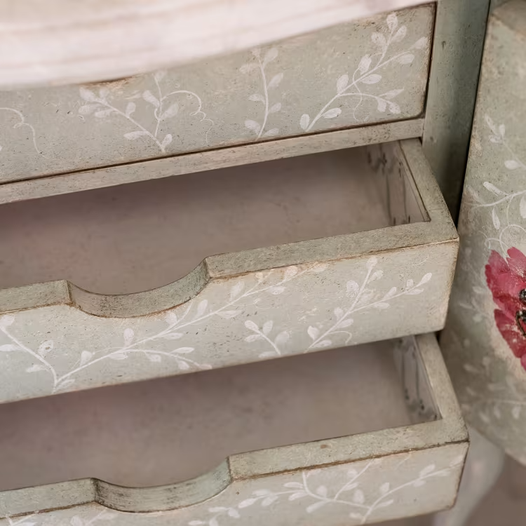 Tiepolo nightstand with internal drawers