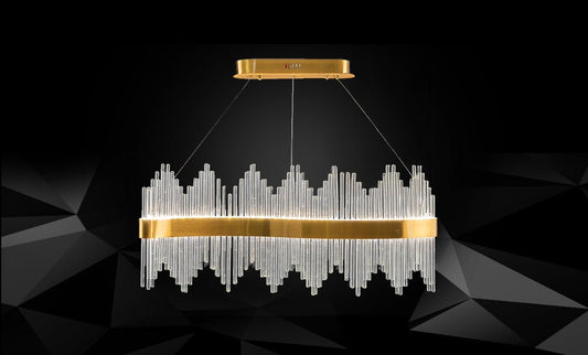 Crystal chandelier LM-2049/L800-200 -GD+BR