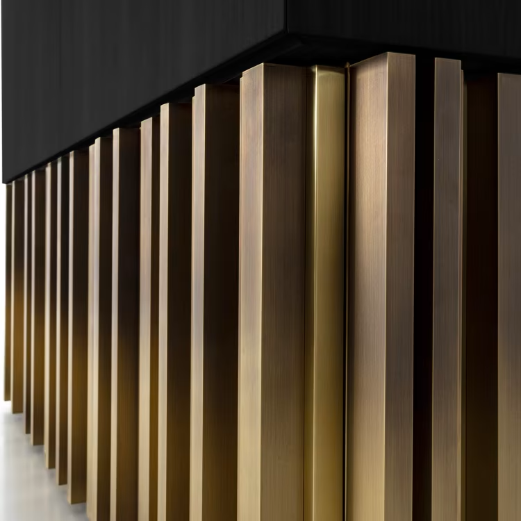 Mirage vintage with handmade sculpture black sideboard