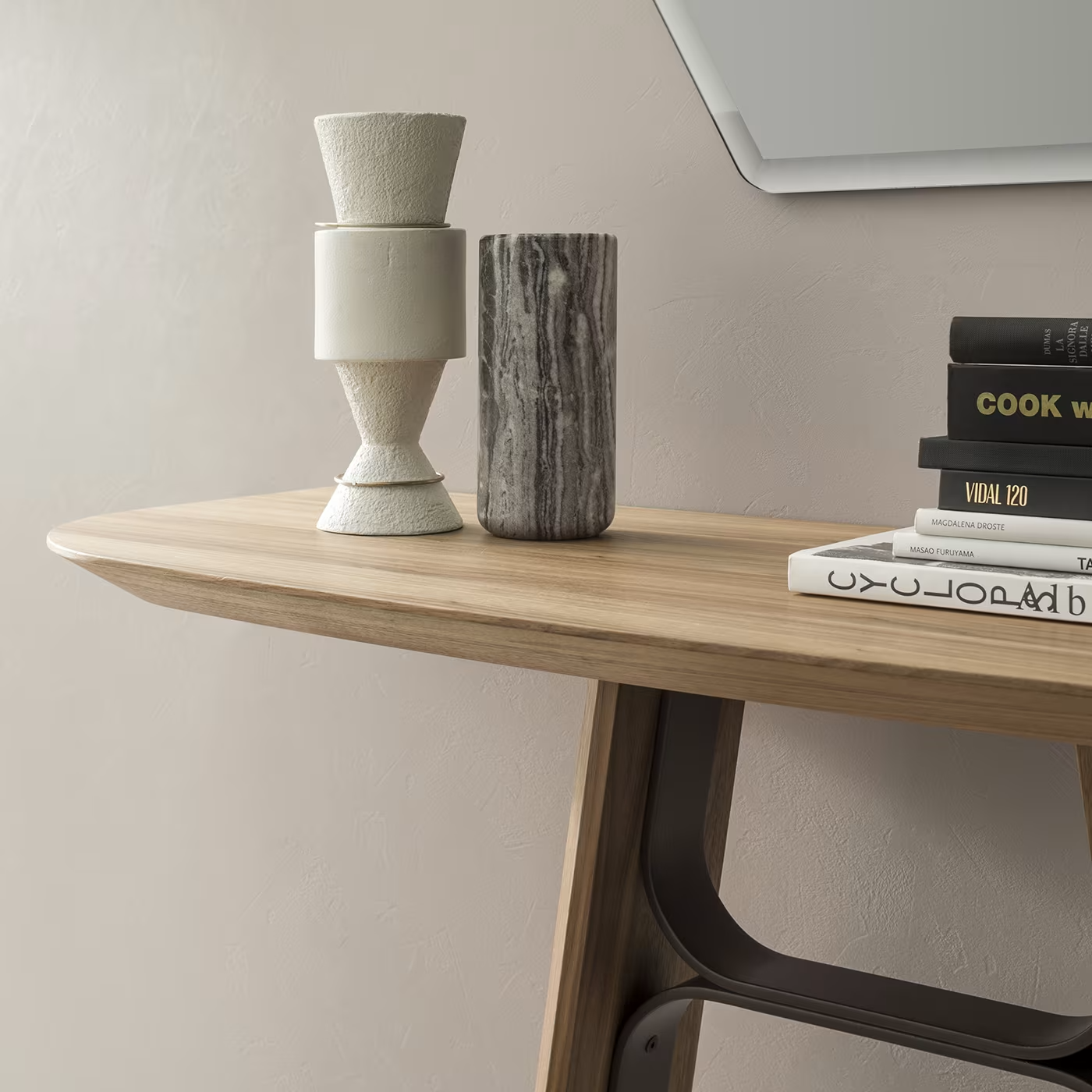 Canaletto walnut console bridge
