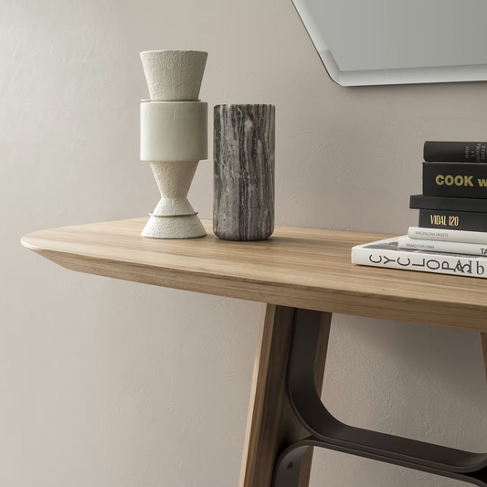 Canaletto walnut console bridge