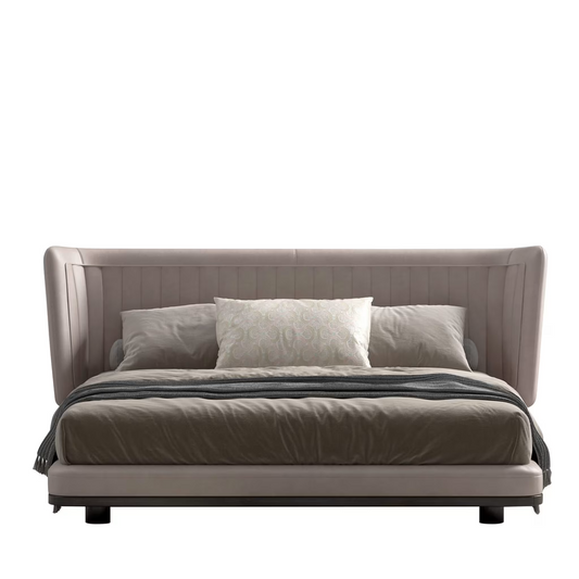 All in leather bed