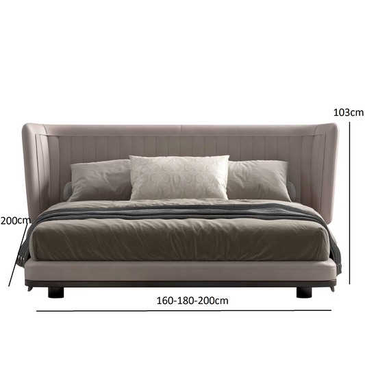 All in leather bed