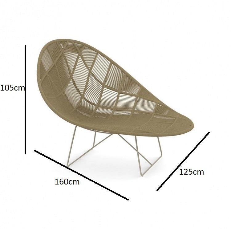 Metal outdoor lounge chairs