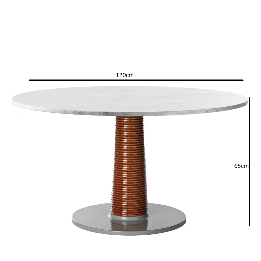 Sunset lounge lucido mediterraneo mahogany dining table carrara