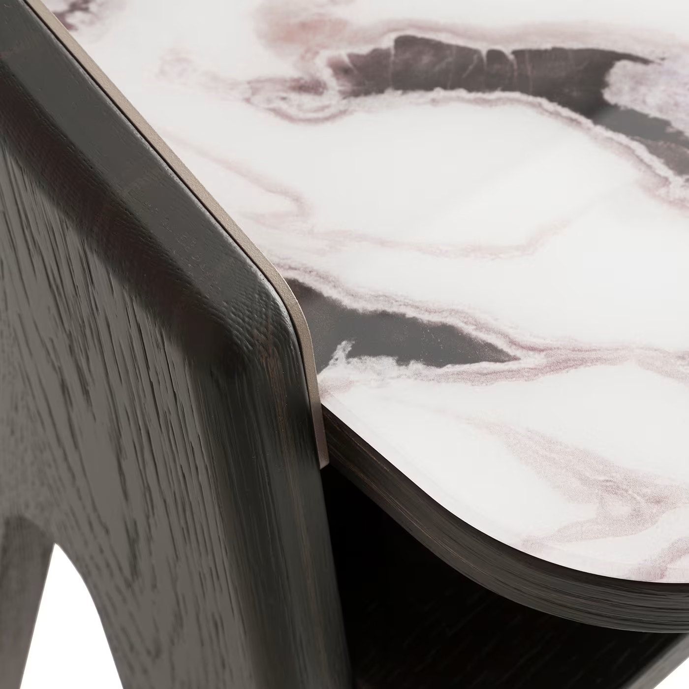 Bavero trinity white nightstand