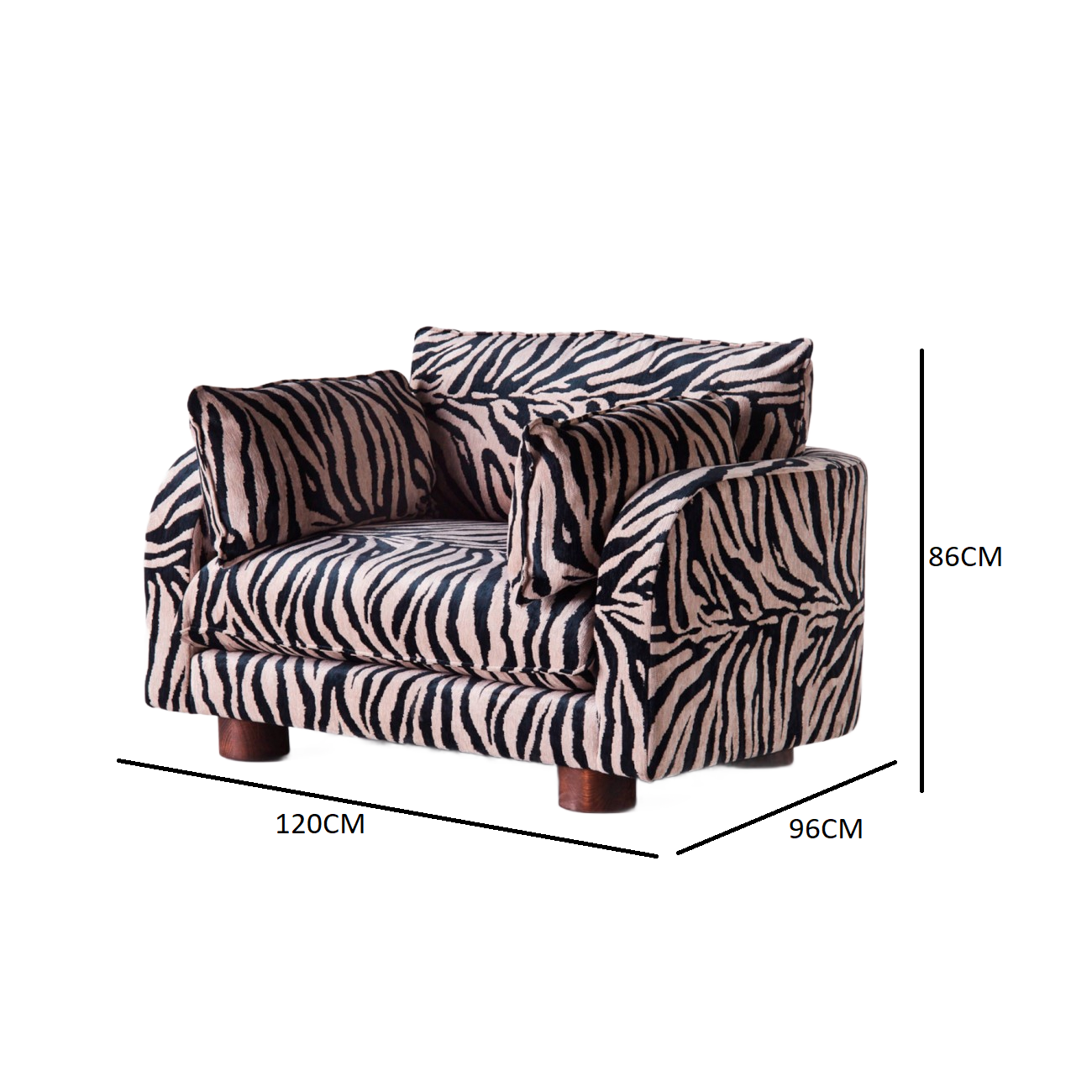Zebra Elegance Lounge Chair