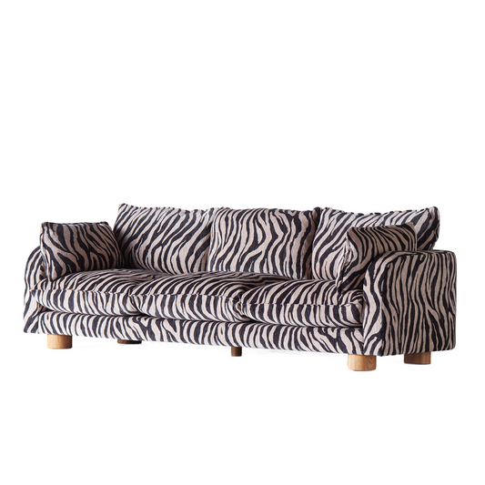 Zebra Luxe 3-Seater Sofa