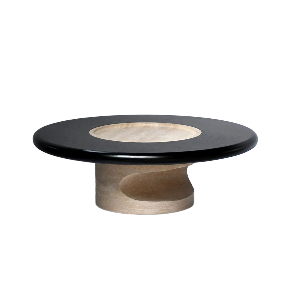 A coffee table with a distinctive design
