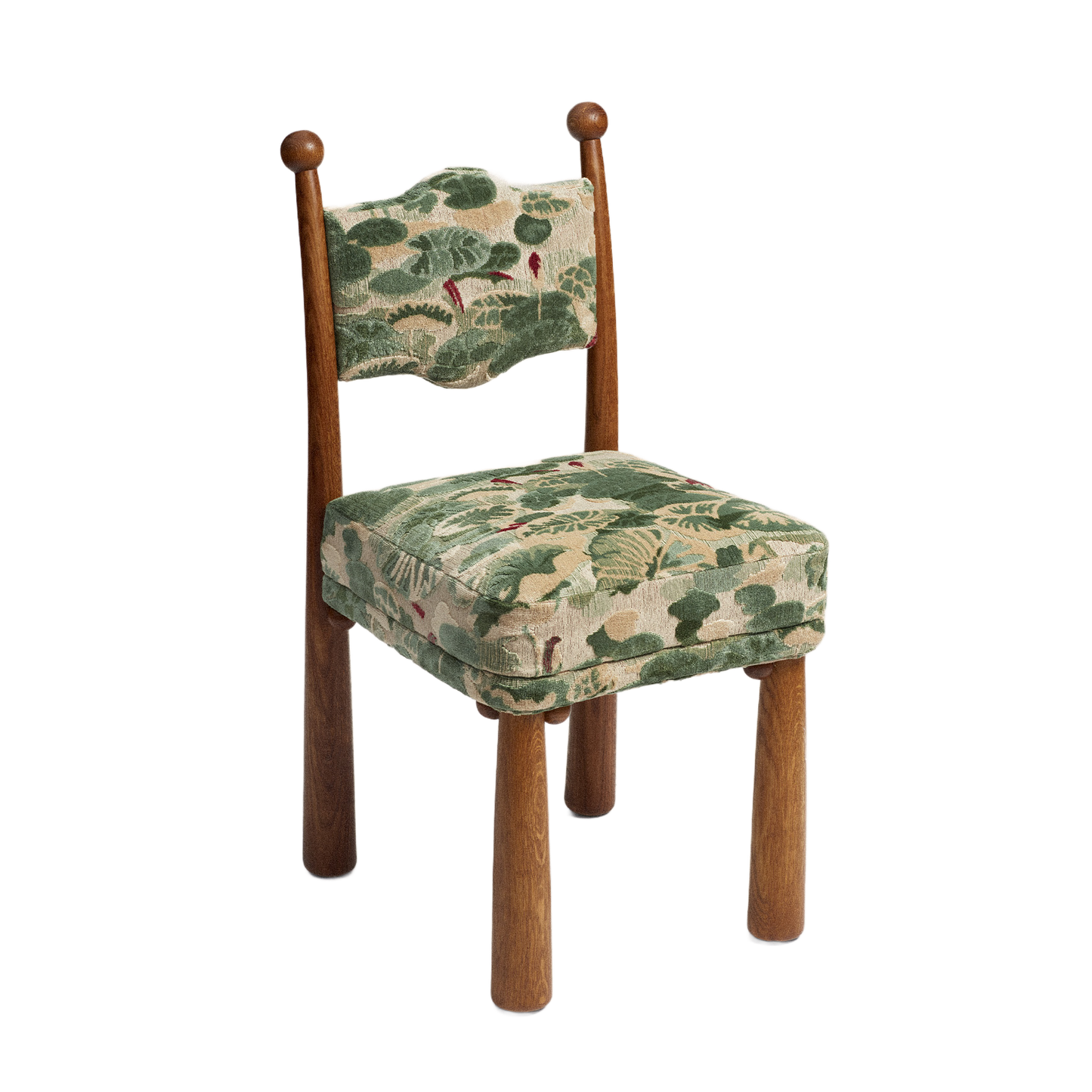 A chair with a distinctive design