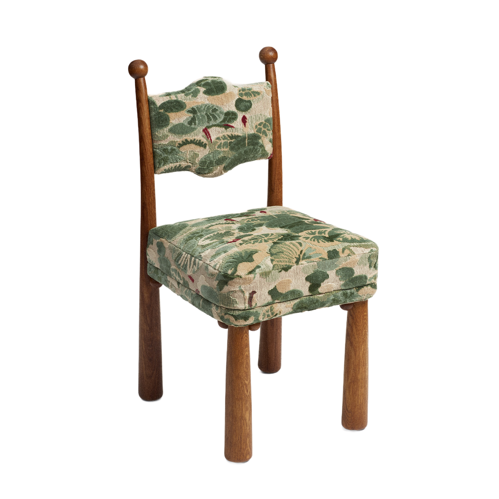 A chair with a distinctive design