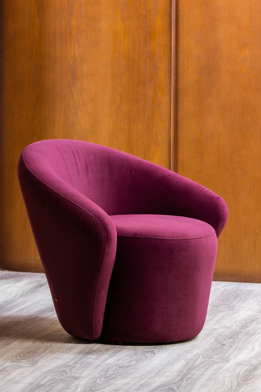 Iris Modern Round Velvet Armchair - Pre Order