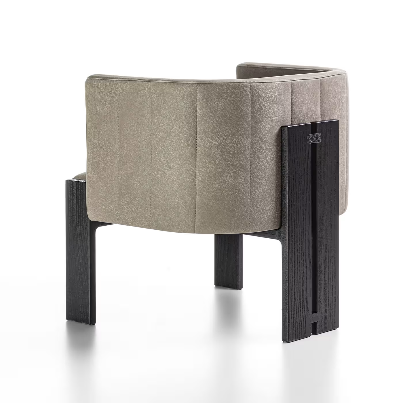 Tofane taupe and black armchair