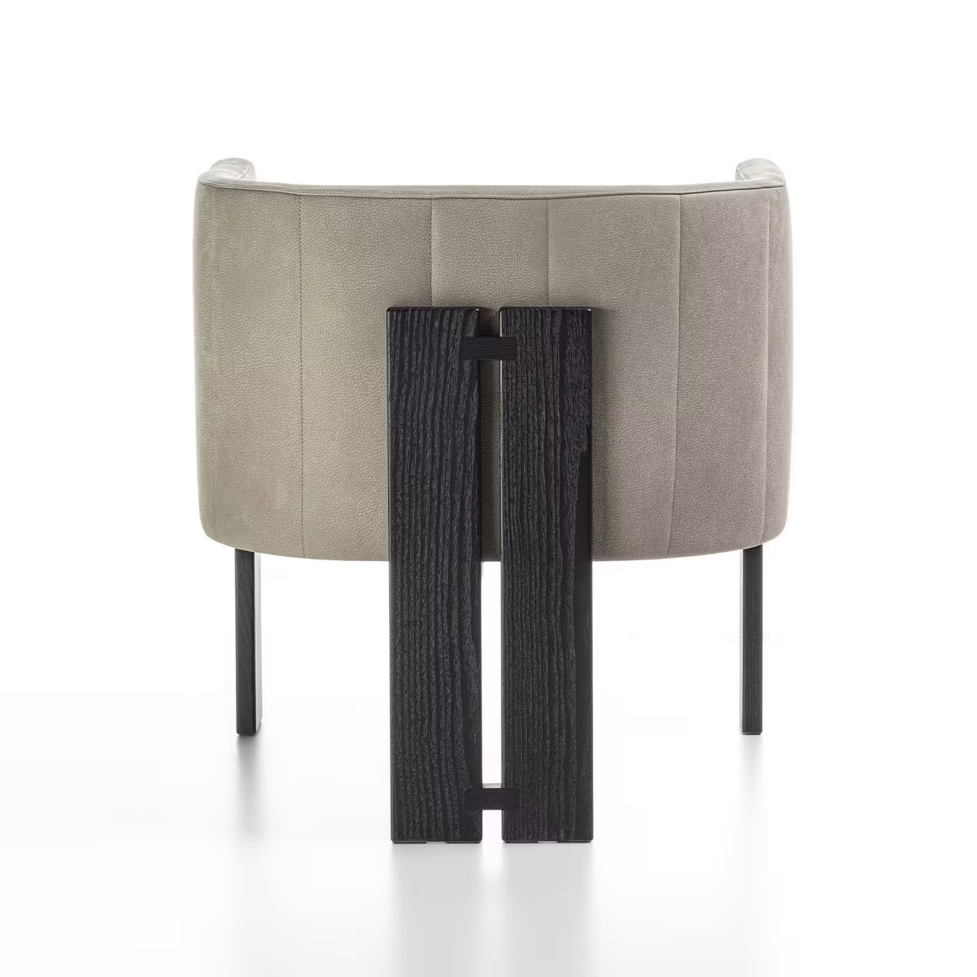 Tofane taupe and black armchair