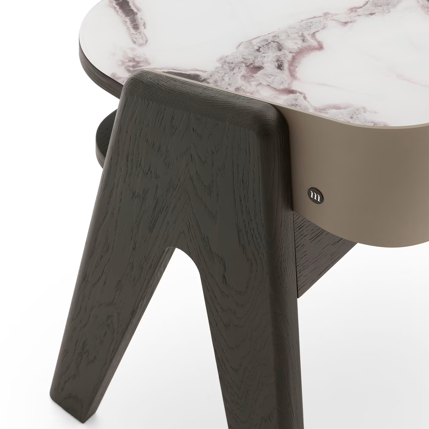 Bavero trinity white nightstand