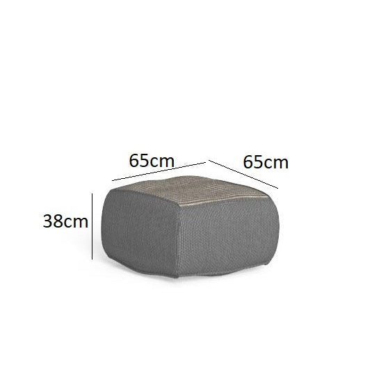 Modern outdoor pouf