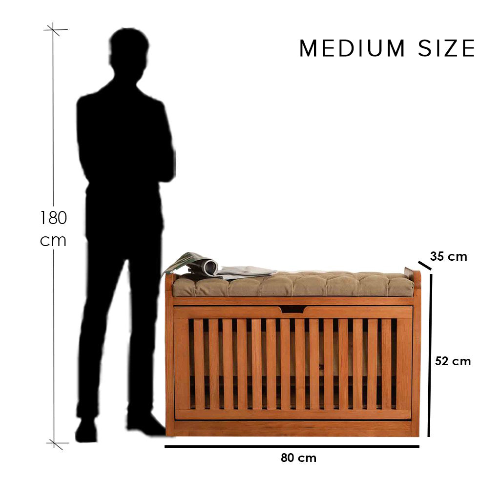 Secret Shoe Storage Bench