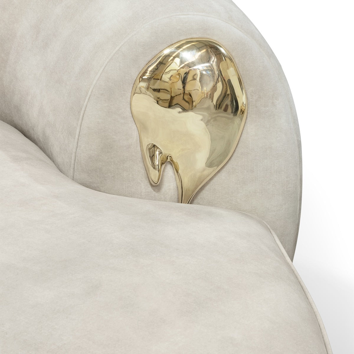 NEBET Luxurious Large Sofa in Gold