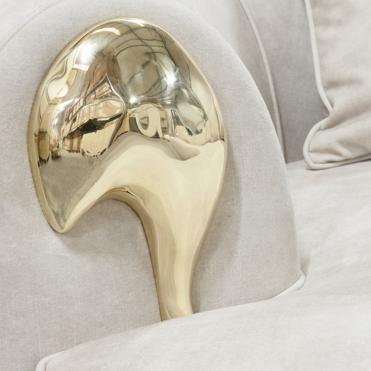 NEBET Luxurious Large Sofa in Gold
