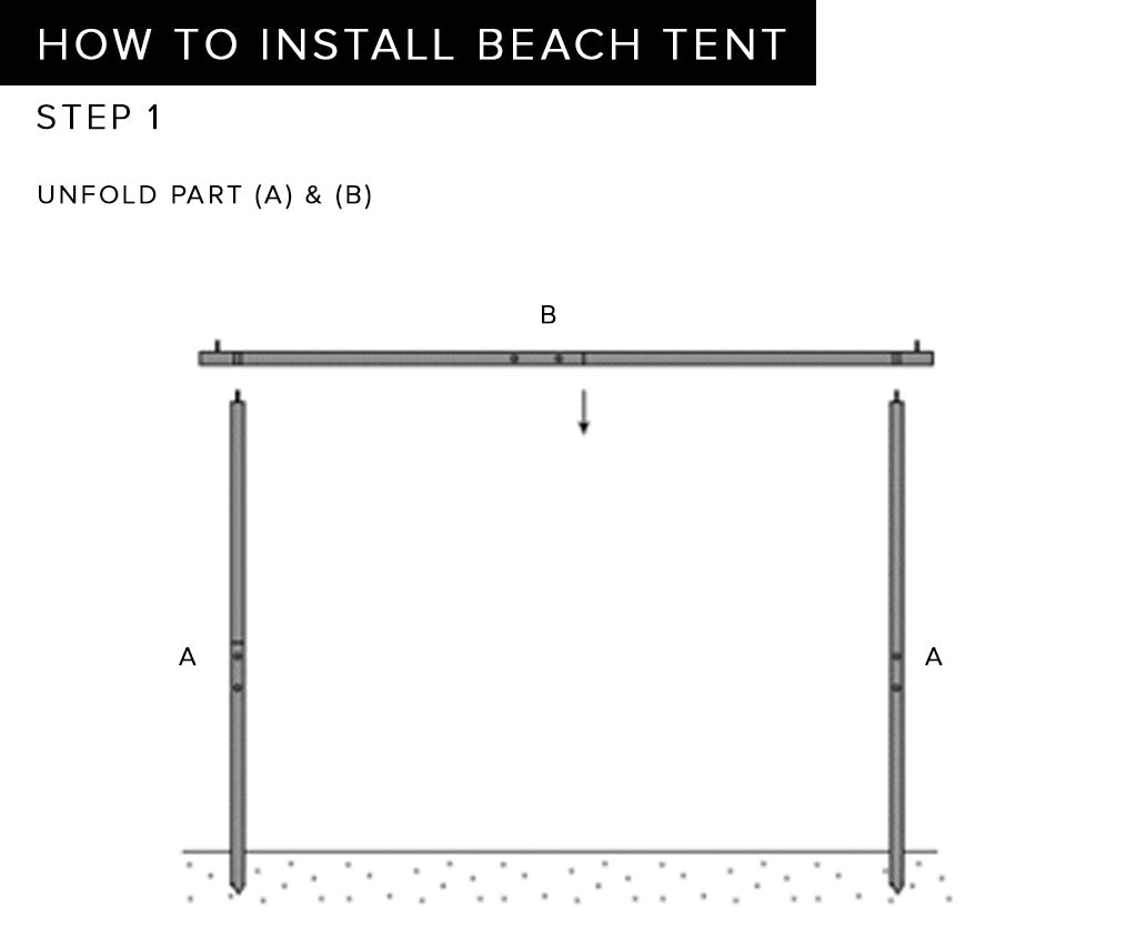 Vintage Yellow Beach Tent
