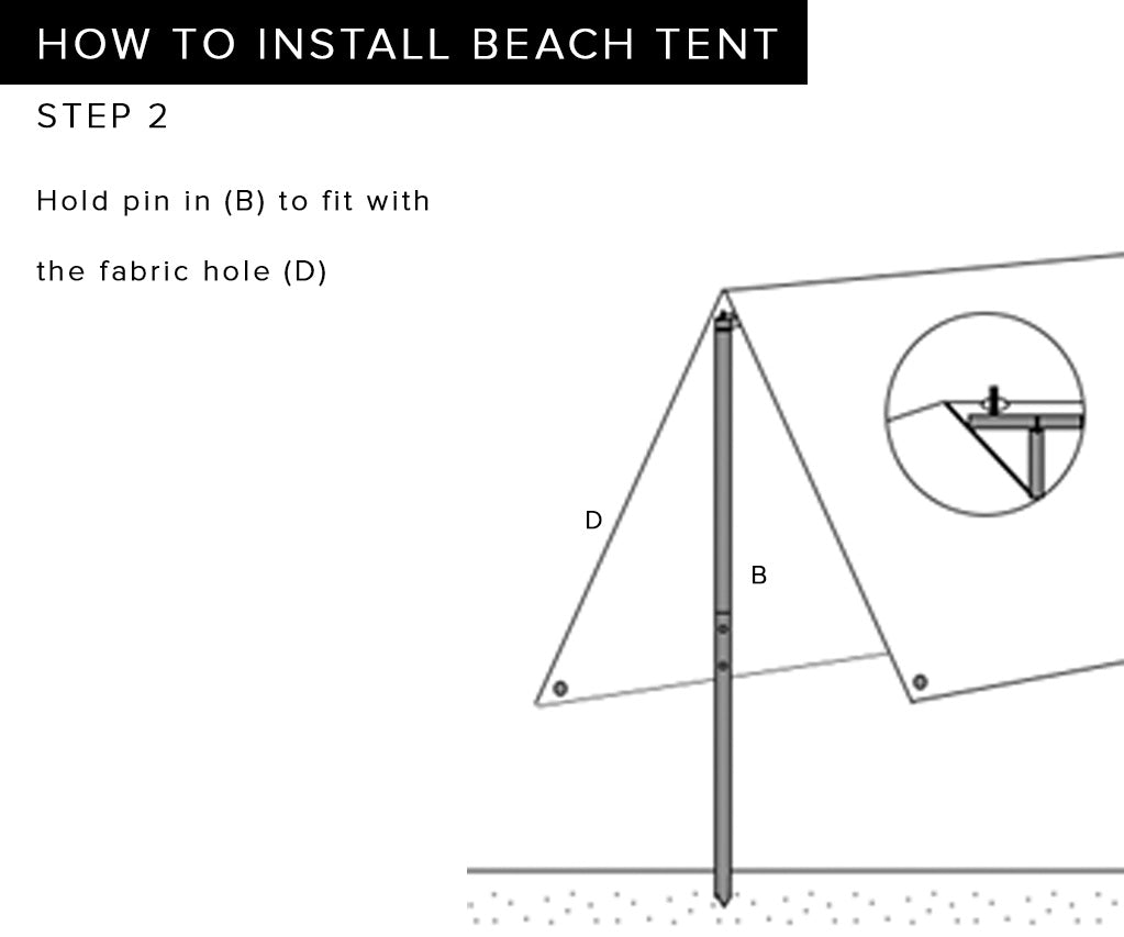Vintage Yellow Beach Tent