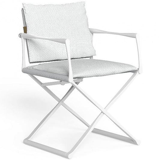 Riviera Outdoor Chairs in White Metallic