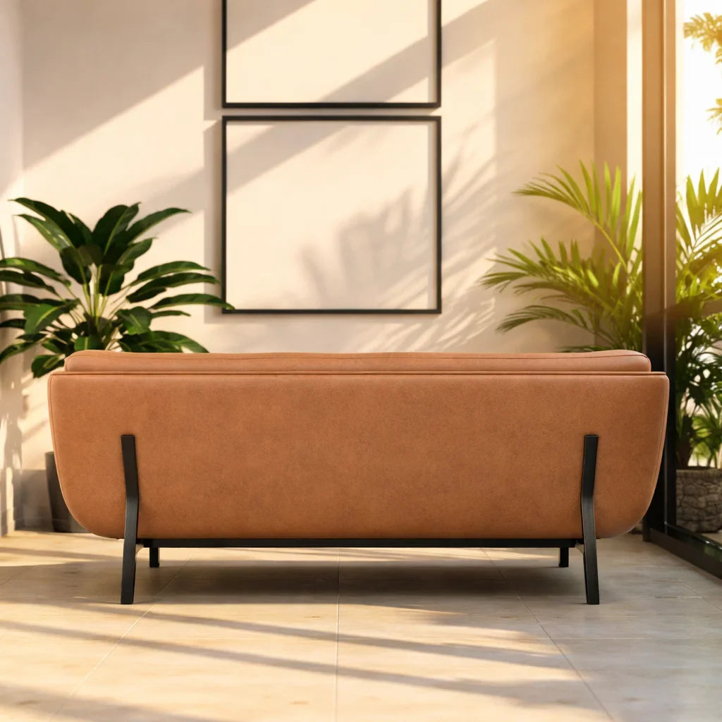 Modernist Leather Sofa