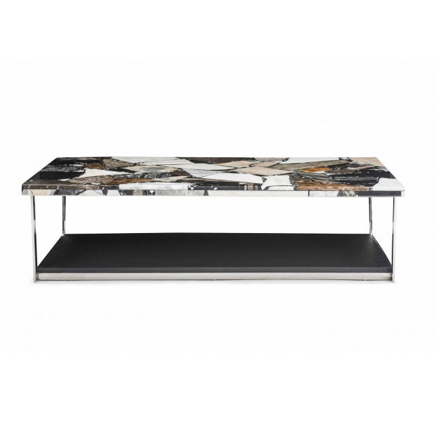 Contemporary design double coffee table