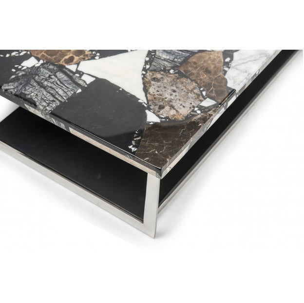 Contemporary design double coffee table