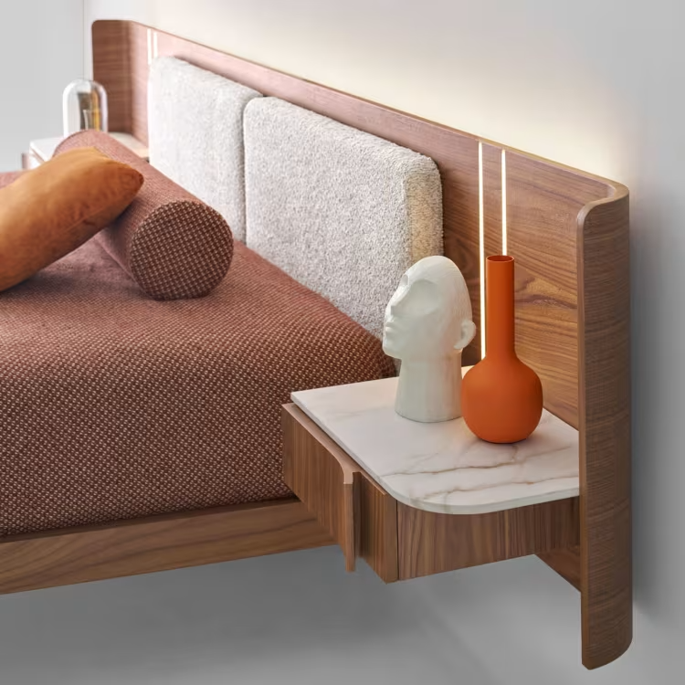 Floating book bed