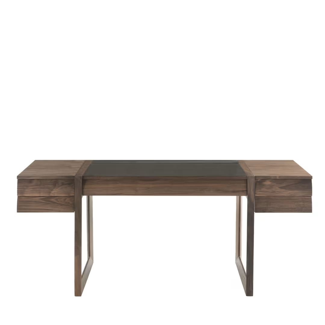 She writes walnut desk