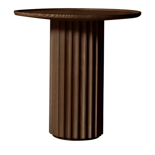 Capitello brown ash side table
